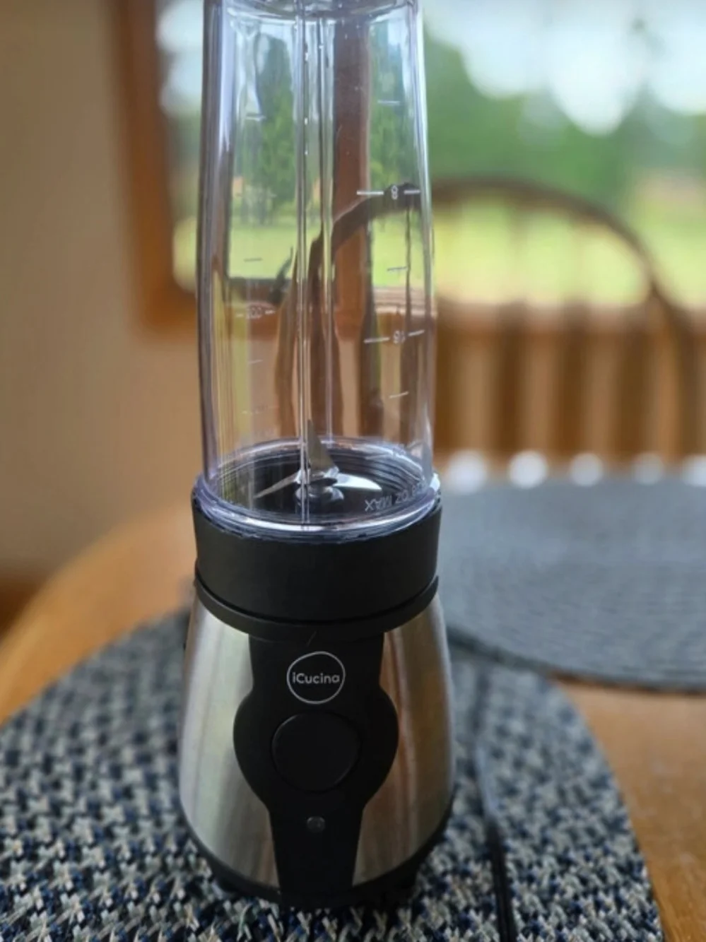 Stainless Steel Personal Blender - Black & Silver